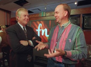 1995 Lou Dobbs at launch of CNNfn SABEW